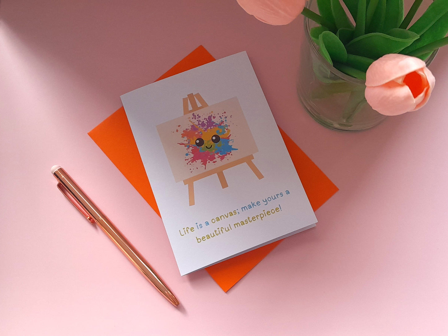 Canvas | A6 Greeting Card - Uplifting Greeting Cards | Encouragement Card Support Card - Greeting Card