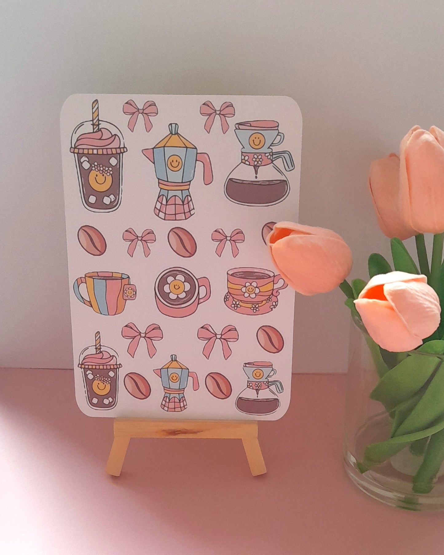 Coffee Lover Sticker Sheet | Matt Sticker Sheet | Planner Stickers | Planner Sticker Sheet | Cute Stickers |Diary | Stationary