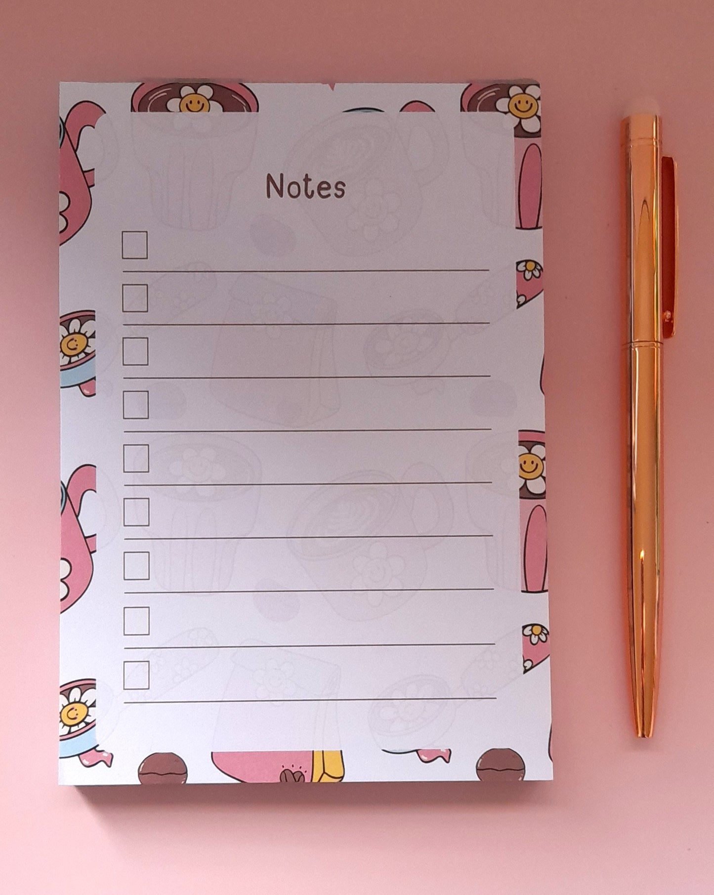 Coffee Lover A6 Notepad | To-Do List & Notepads | Notepads for Organising | Daily Planner Pad | Tear Off Notepad | Planner Essentials