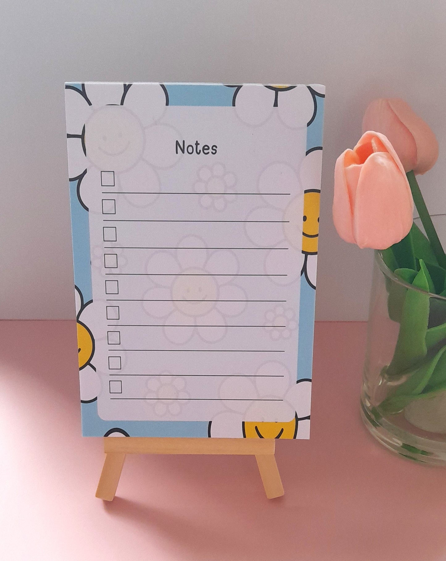 Daisy A6 Notepad | To-Do List & Notepads | Notepads for Organising | Daily Planner Pad | Tear Off Notepad | Planner Essentials