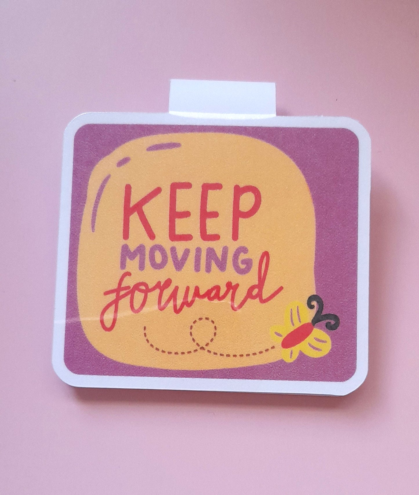Handmade Magnetic Bookmark | Unique Cute Bookmark for Book Lovers | Positive Message Bookmarks | Literary Gift Idea | Bookish Gift | Moving