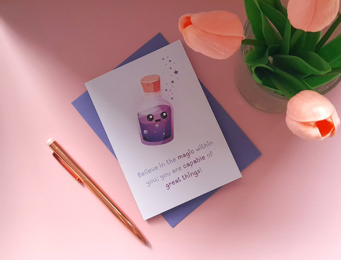 Magic | A6 Greeting Card - Uplifting Greeting Cards | Encouragement Card - Support Card - Greeting Card