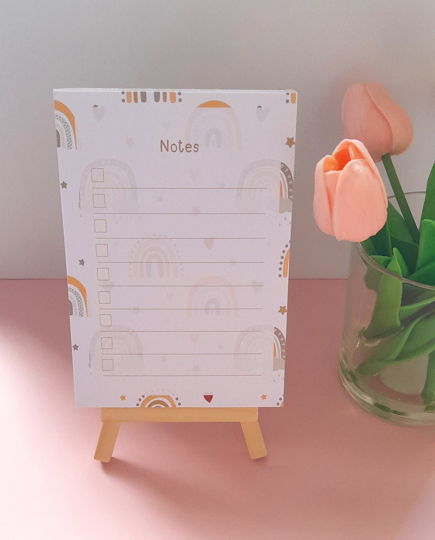Cosy Rainbow A6 Notepad | To-Do List & Notepads | Notepads for Organising | Daily Planner Pad | Tear Off Notepad | Planner Essentials