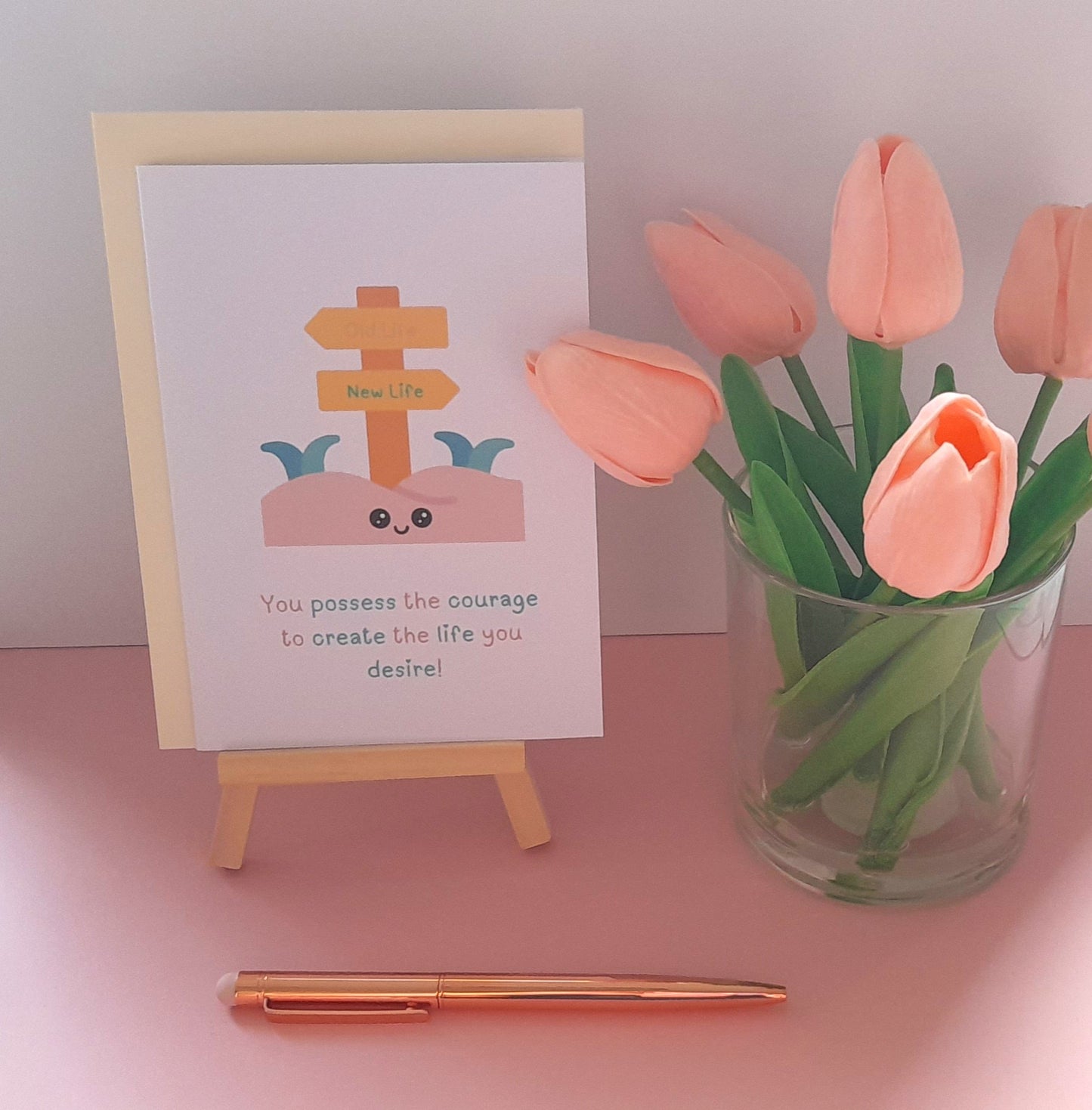 New Life | A6 Greeting Card - Uplifting Greeting Cards | Encouragement Card Support Card - Greeting Card