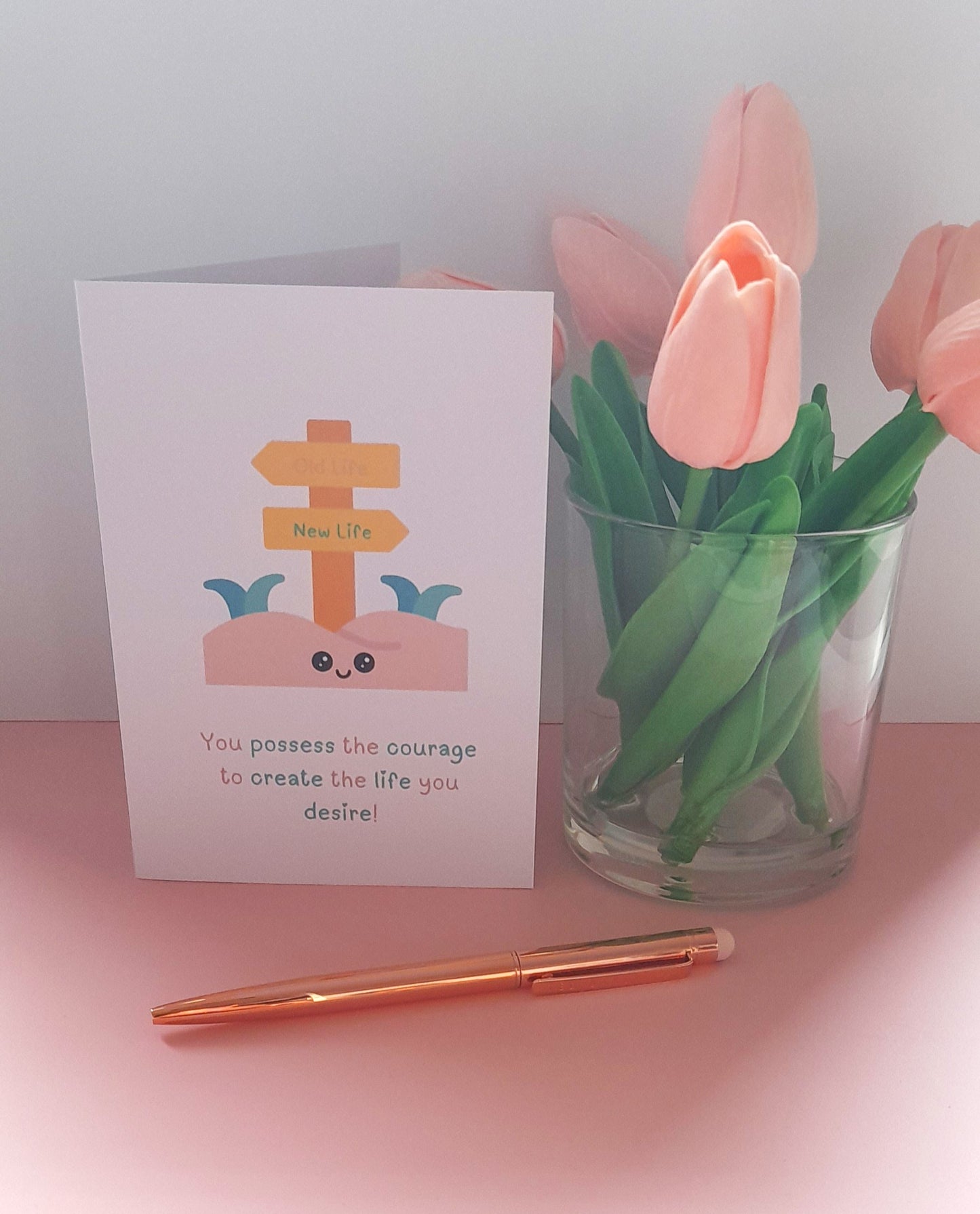 New Life | A6 Greeting Card - Uplifting Greeting Cards | Encouragement Card Support Card - Greeting Card