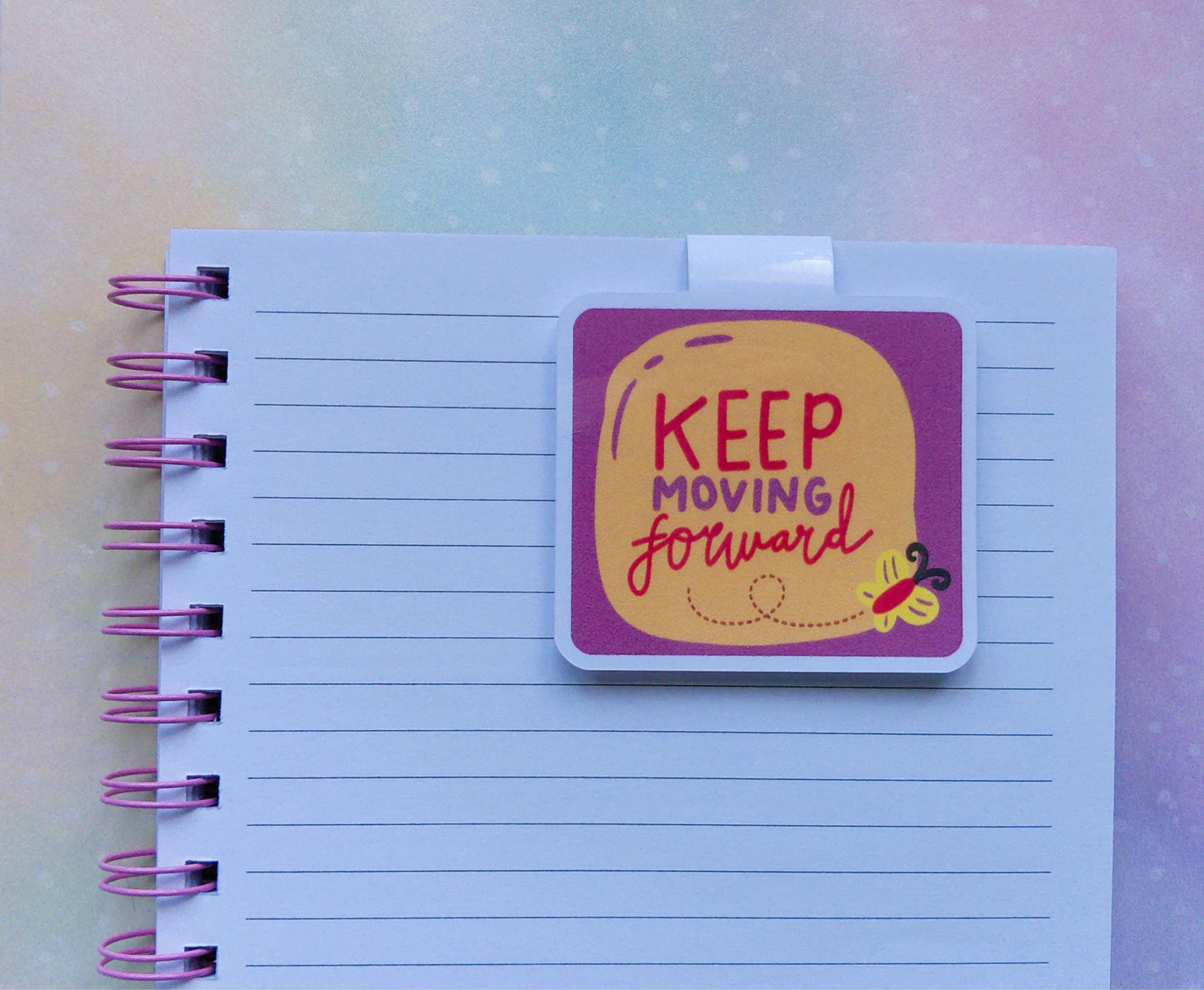 Handmade Magnetic Bookmark | Unique Cute Bookmark for Book Lovers | Positive Message Bookmarks | Literary Gift Idea | Bookish Gift | Moving