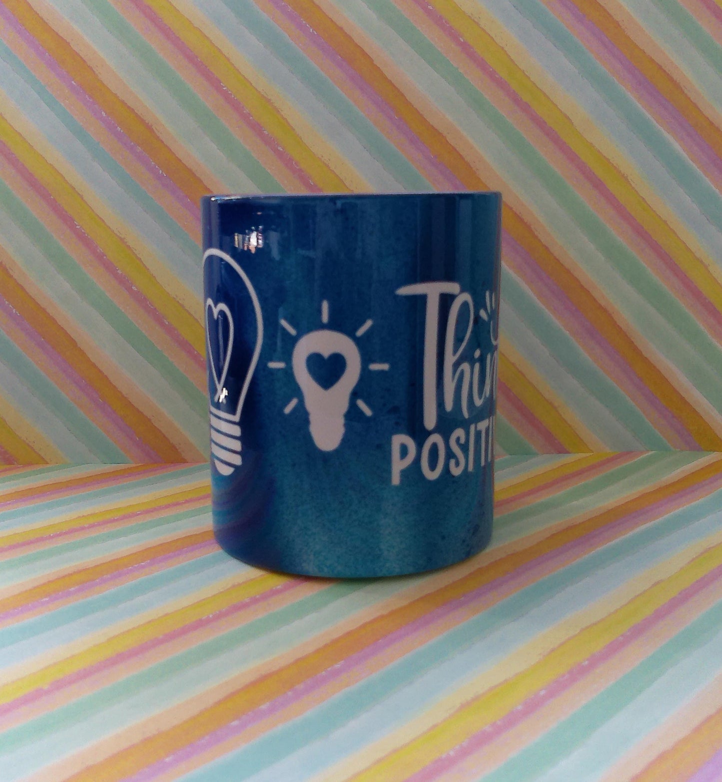 Start Your Day with Positivity| Inspirational 11oz Mug | Perfect Gift | Coffee Lovers | Cute Mug |Drinkware Gift| Think Positive | Pink |