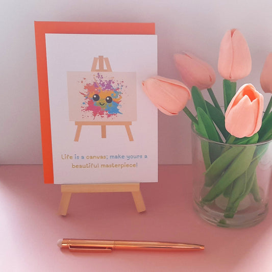 Canvas | A6 Greeting Card - Uplifting Greeting Cards | Encouragement Card Support Card - Greeting Card