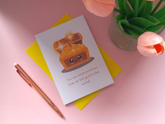 Treasure Chest | A6 Greeting Card - Uplifting Greeting Cards | Encouragement Card - Support Card