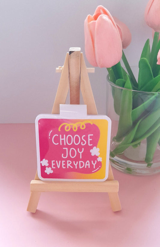 Handmade Magnetic Bookmark | Unique Cute Bookmark for Book Lovers | Positive Message Bookmarks | Literary Gift Idea | Bookish Gift | Joy