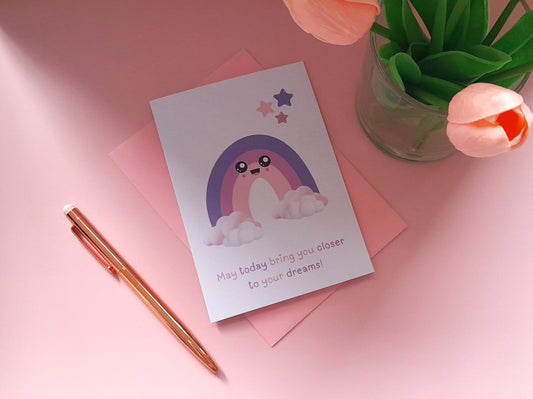 Dreams | A6 Greeting Card - Uplifting Greeting Cards | Encouragement Card Support Card - Greeting Card