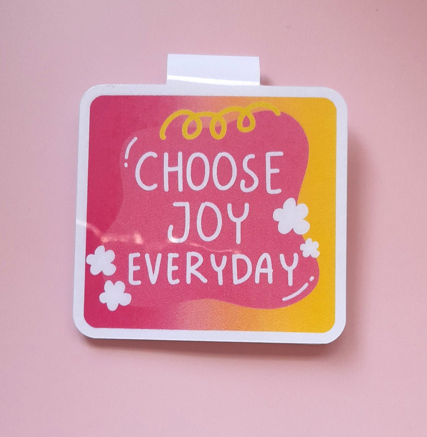 Handmade Magnetic Bookmark | Unique Cute Bookmark for Book Lovers | Positive Message Bookmarks | Literary Gift Idea | Bookish Gift | Joy