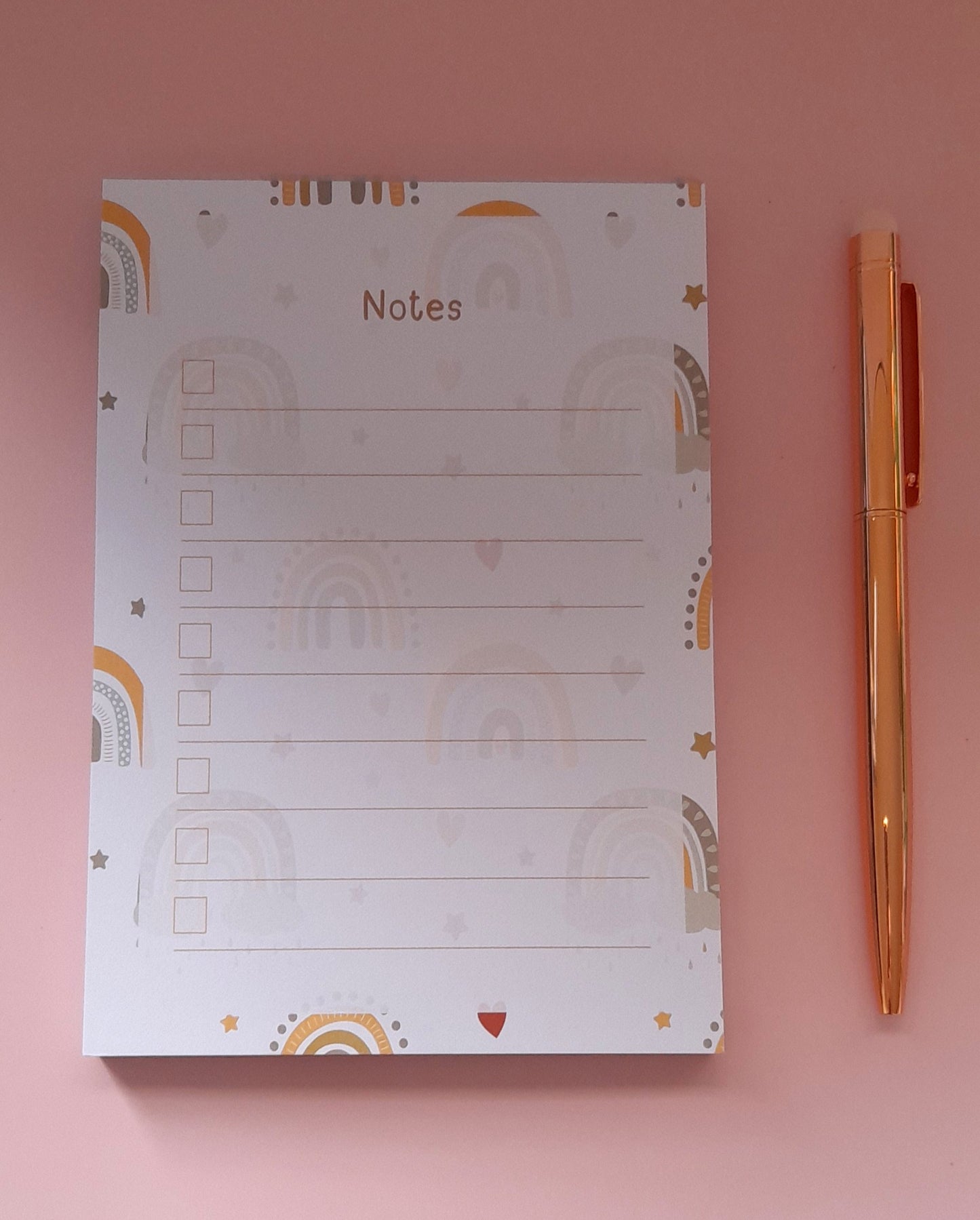 Cosy Rainbow A6 Notepad | To-Do List & Notepads | Notepads for Organising | Daily Planner Pad | Tear Off Notepad | Planner Essentials